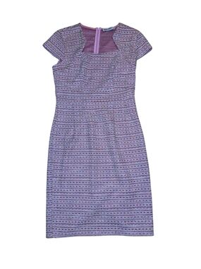 Grace Karin Pink Tweed Fit-and-Flare Dress
